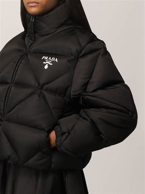 prada womens winter coats|Prada women's down coat.